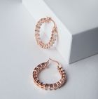 Goldohrringe mit Diamantsneiteinchen
