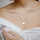 Goldkette mit Bergkristall Anhänger