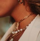 Goldkette Set Perlkette, Goldketten mit Anhänger