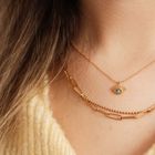 Goldkette mit magischem Auge Anhänger