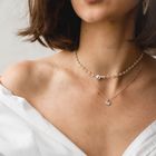 Goldkette gemustert mit Anhänger
